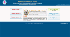 Desktop Screenshot of jntuhresults.in